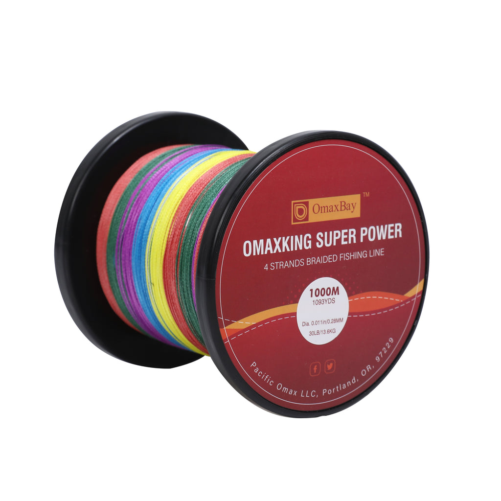 X4 Braided Fishing Line-1093yds-Multi Color OmaxBay X4 Braided Fishing Line-1093yds-Multi Color OmaxBay