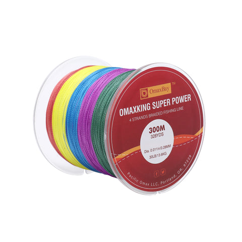 X4 Braided Fishing Line-328yds-Multi Color