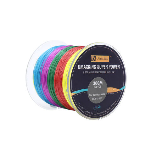X8 Braided Fishing Line-328yds-Multi Color