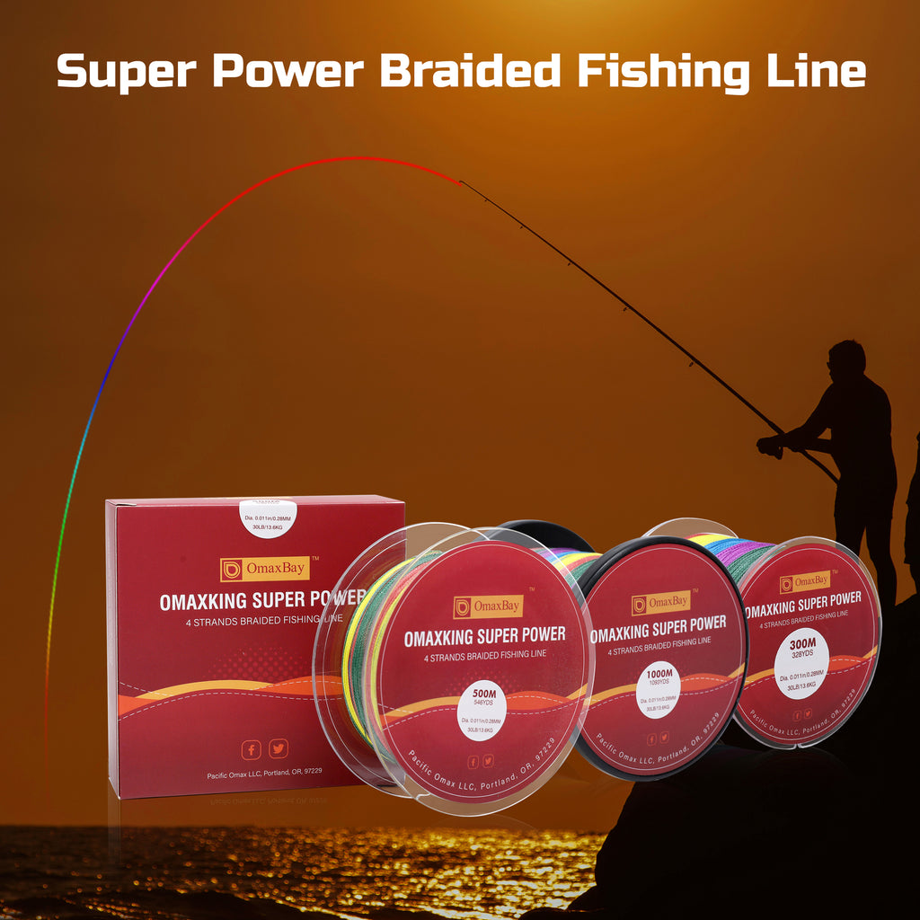 X4 Braided Fishing Line-546yds-Multi Color – OmaxBay