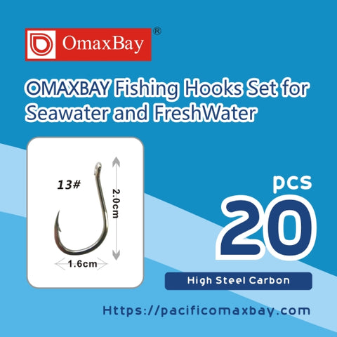 OMAXBAY High Circle Carbon Steel Fishing Hooks Set- Singal Pack – OmaxBay