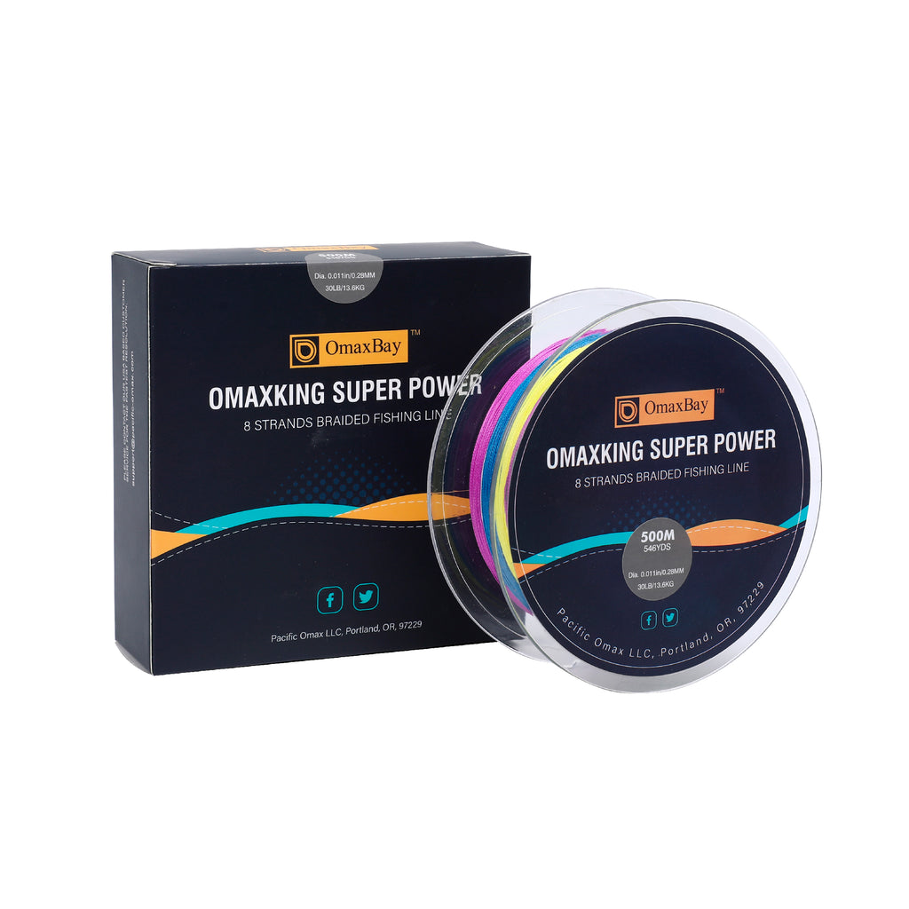 braided fishing line thickness X8 Braided Fishing Line-546yds-Multi Color – OmaxBay