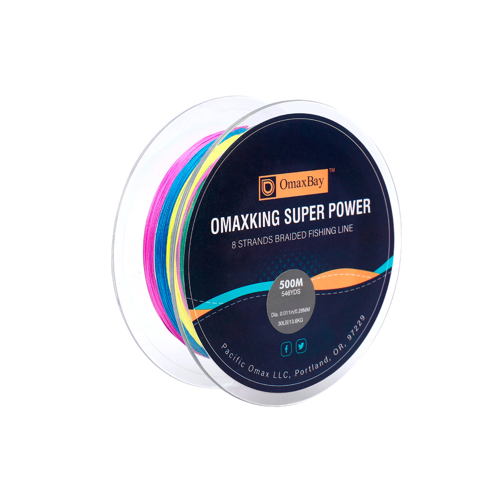 X8 Braided Fishing Line-546yds-Multi Color OmaxBay X8 Braided Fishing Line-546yds-Multi Color OmaxBay